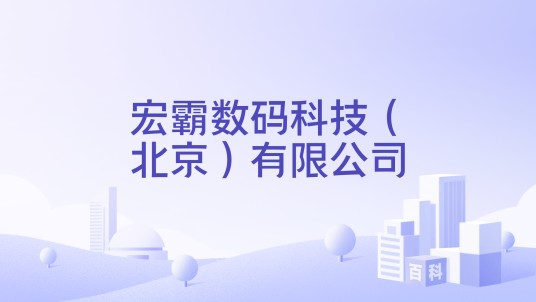 宏霸数码科技(北京)有限公司