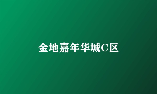 金地嘉年华城C区