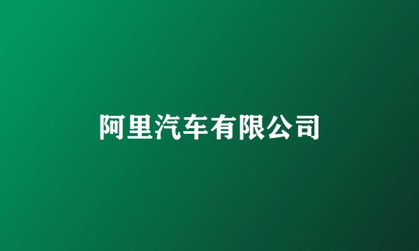 阿里汽车有限公司