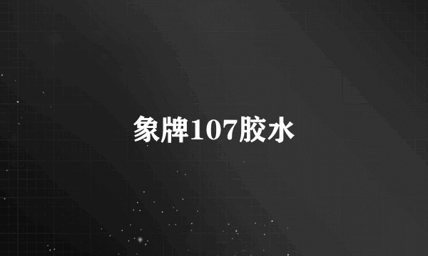 象牌107胶水