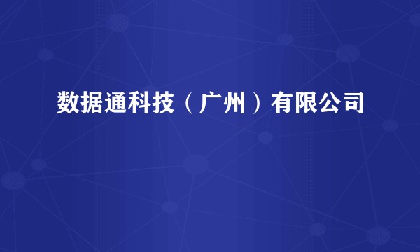数据通科技（广州）有限公司