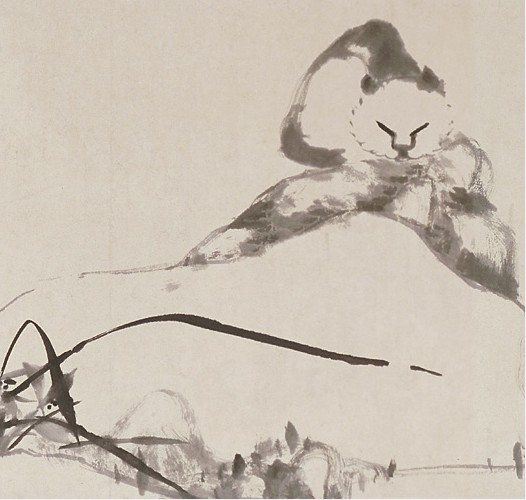 猫石图（清代朱耷创作的收藏于北京故宫博物院的纸本水墨画）