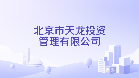 北京市天龙投资管理有限公司