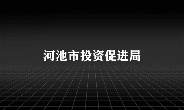 河池市投资促进局