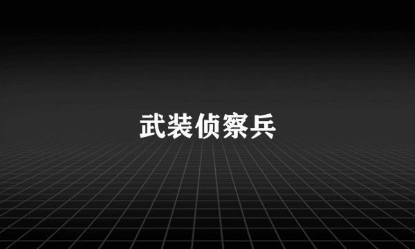 武装侦察兵