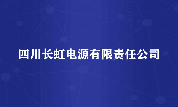 四川长虹电源有限责任公司