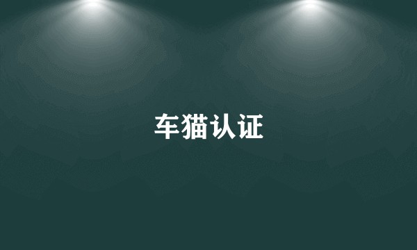 车猫认证