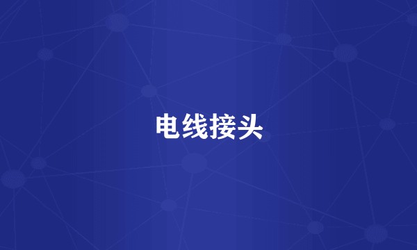 电线接头