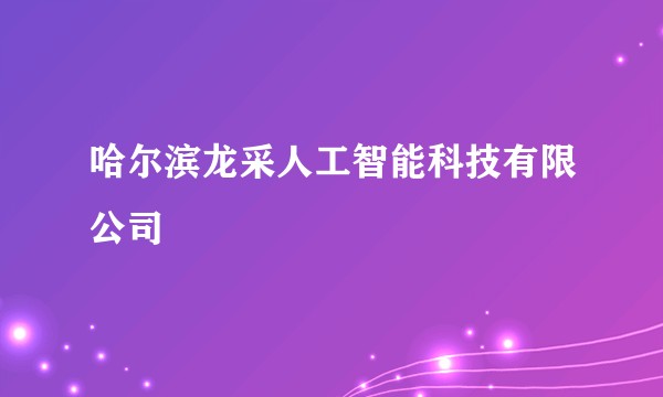 哈尔滨龙采人工智能科技有限公司