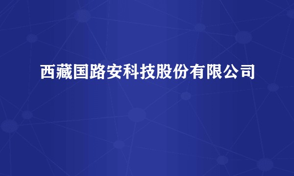 西藏国路安科技股份有限公司