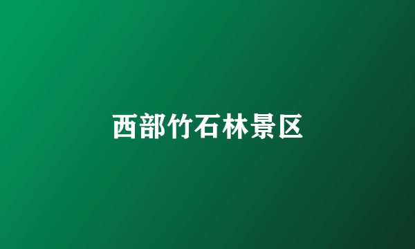 西部竹石林景区