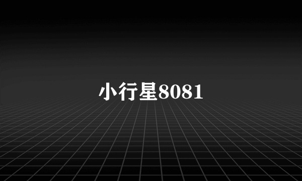 小行星8081