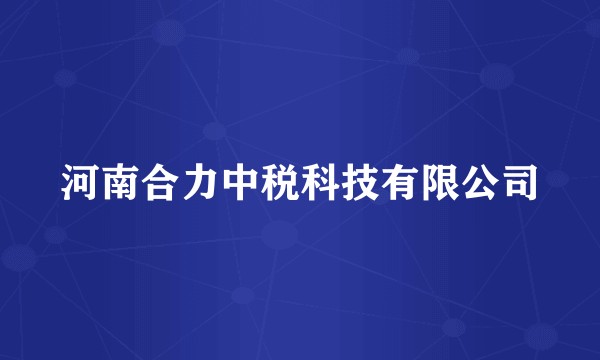 河南合力中税科技有限公司
