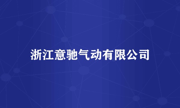 浙江意驰气动有限公司