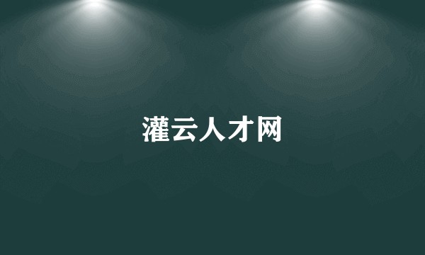 灌云人才网