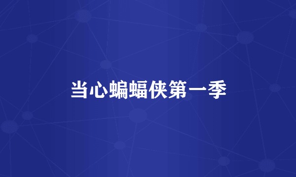 当心蝙蝠侠第一季