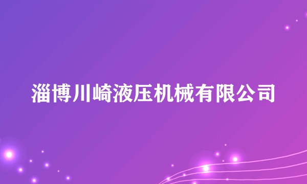 淄博川崎液压机械有限公司