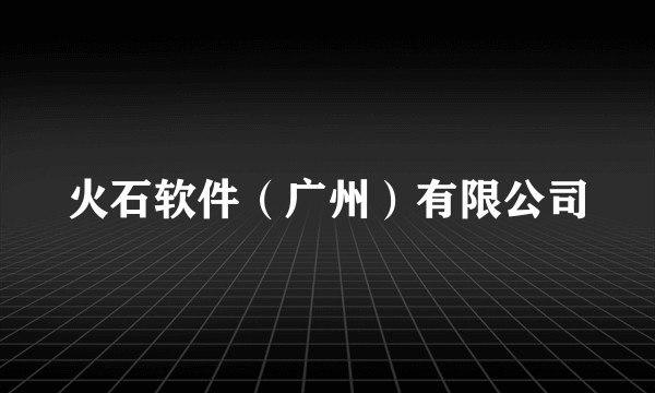 火石软件（广州）有限公司