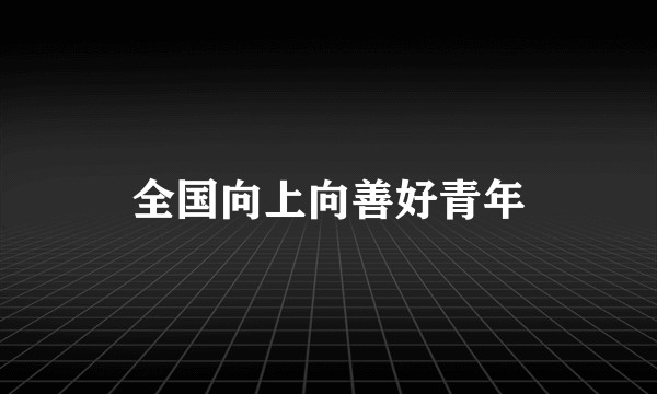全国向上向善好青年