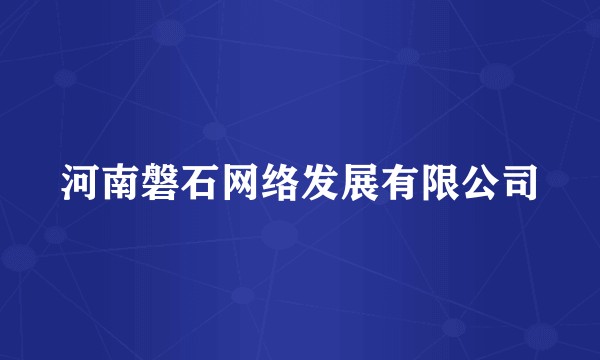 河南磐石网络发展有限公司