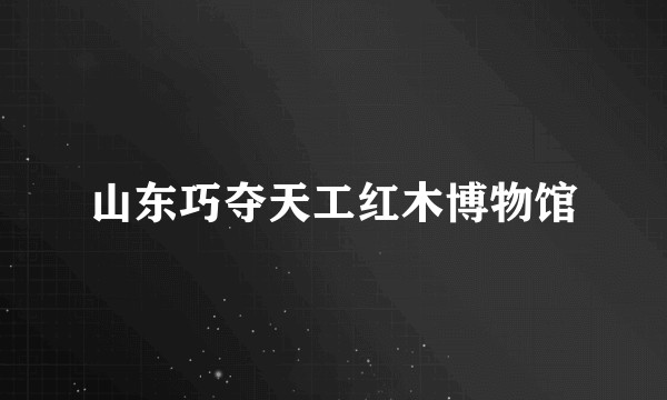 山东巧夺天工红木博物馆