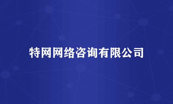 特网网络咨询有限公司