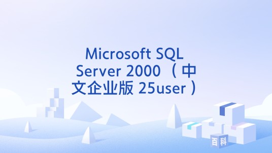 Microsoft SQL Server 2000 （中文企业版 25user）