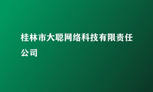 桂林市大聪网络科技有限责任公司