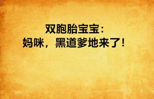 双胞胎宝宝：妈咪，黑道爹地来了！