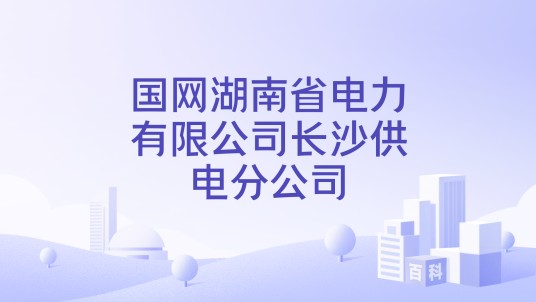 国网湖南省电力有限公司长沙供电分公司