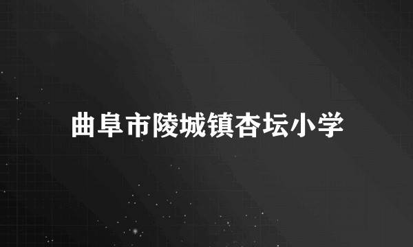 曲阜市陵城镇杏坛小学
