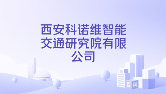 西安科诺维智能交通研究院有限公司