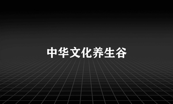 中华文化养生谷
