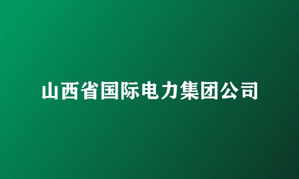 山西省国际电力集团公司