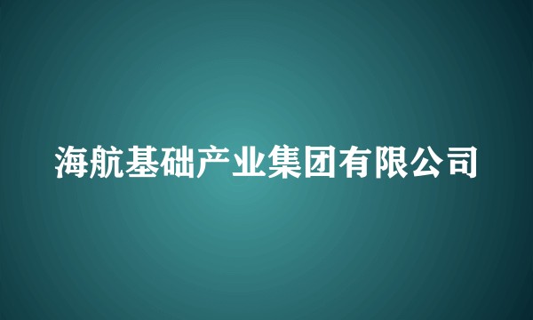 海航基础产业集团有限公司