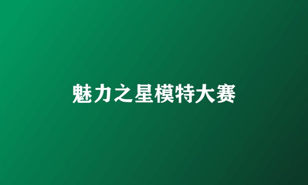 魅力之星模特大赛