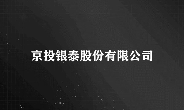 京投银泰股份有限公司