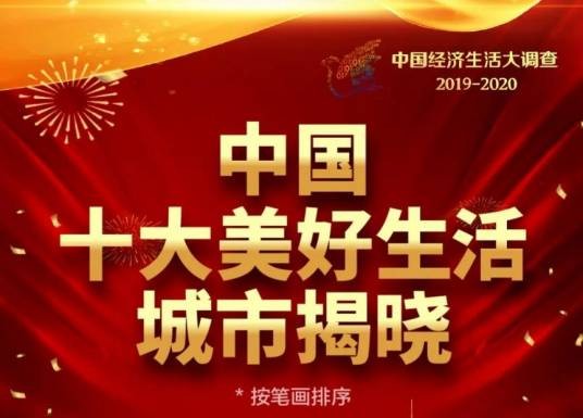中国十大美好生活城市