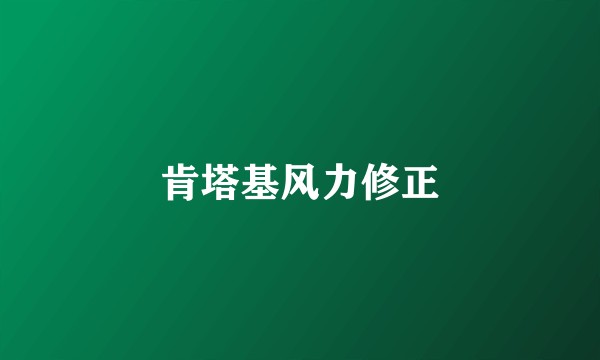 肯塔基风力修正