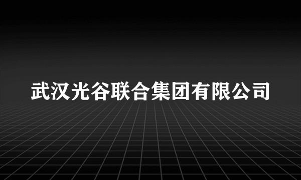 武汉光谷联合集团有限公司
