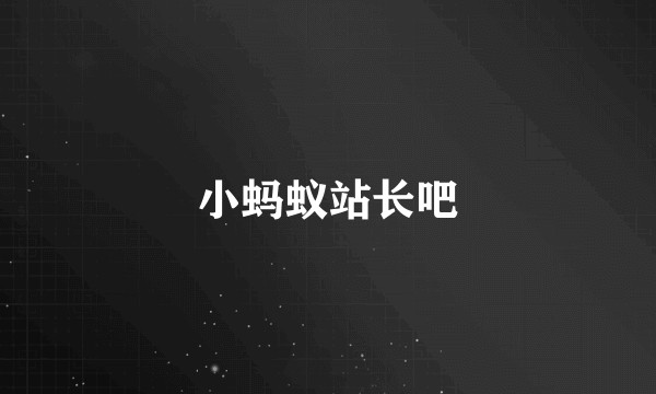 小蚂蚁站长吧
