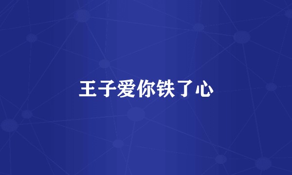 王子爱你铁了心