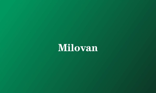 Milovan