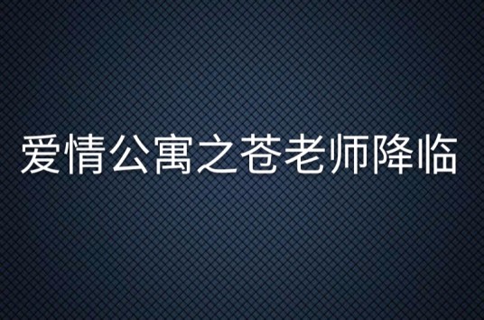 爱情公寓之苍老师降临