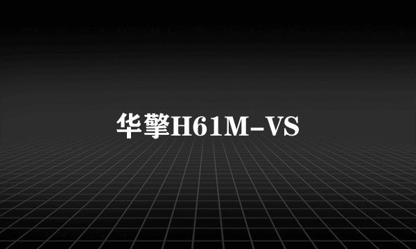 华擎H61M-VS