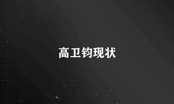 高卫钧现状
