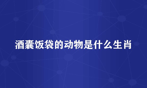 酒囊饭袋的动物是什么生肖