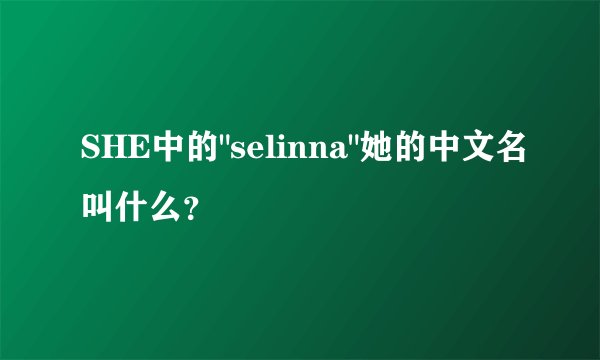 SHE中的