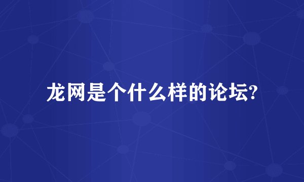 龙网是个什么样的论坛?