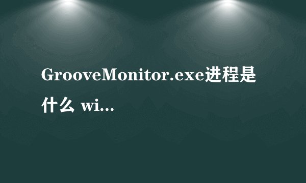 GrooveMonitor.exe进程是什么 win7系统可以卸载GrooveMonitor.exe进程